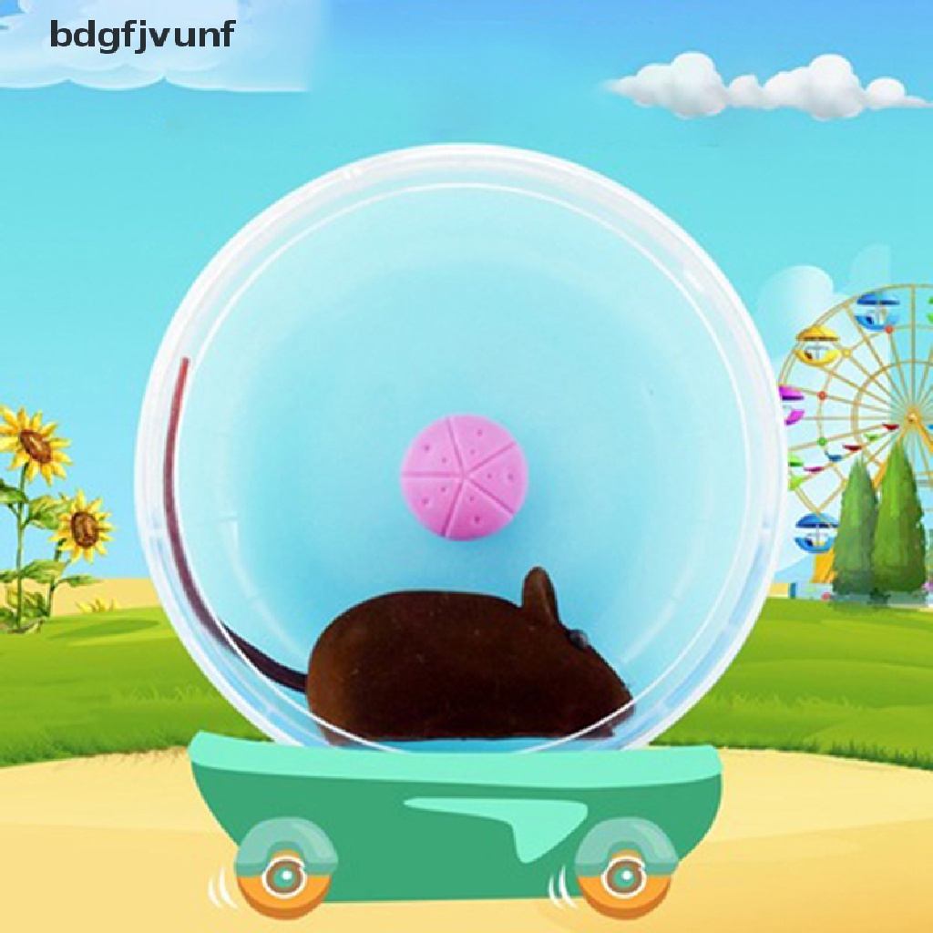 Đồ Chơi Đĩa Chạy Bộ Bằng Nhựa Hình Chuột Hamster Dễ Thương