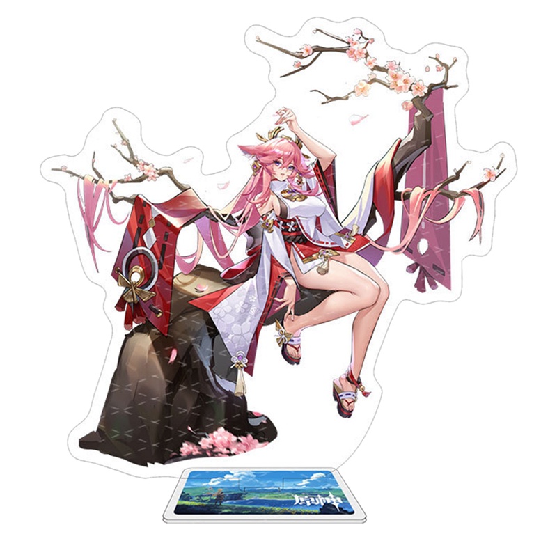 Giá Đỡ Mô Hình Nhân Vật Anime Genshin Va Chạm Margot3 Bằng Acrylic Trang Trí Bàn Làm Việc