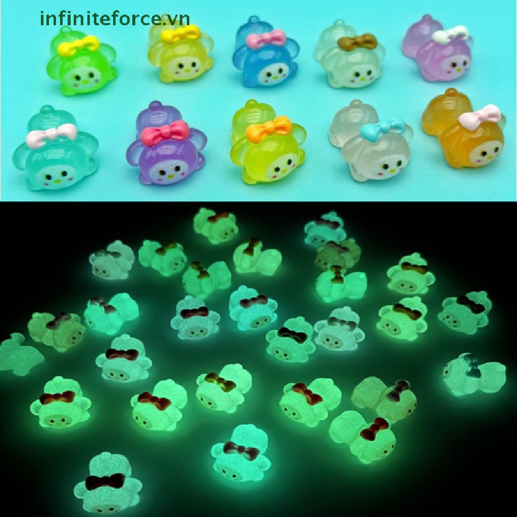 Set 2 Mô Hình Giai Điệu Mini Bằng Nhựa Phát Quang DIY Màu Sắc Ngẫu Nhiên