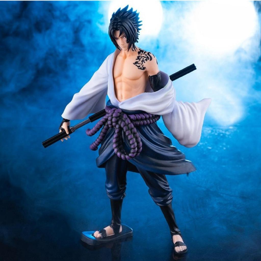 Mô hình nhân vật Uchiha madara lục đạo duy ngã độc tôn cao 27cm có 3 đầu thay thế | Figure anime naruto