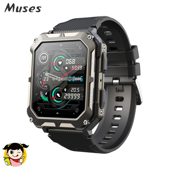 Đồng Hồ Thông Minh C20pro Màn Hình Hd 1.83 Inch Chống Thấm Nước Ip68 Kết Nối Bluetooth Chuyên Dụng