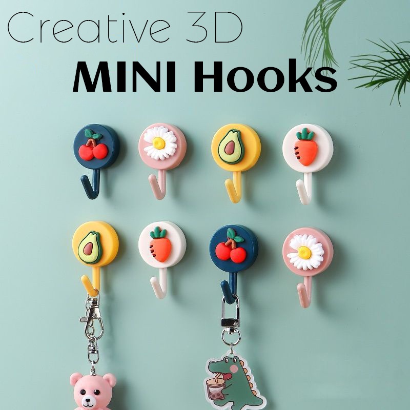 [Đặc trưng] Giá Treo Mũ / Tai Nghe Chống Thấm Nước Không Cần Khoan Siêu Bền Họa Tiết Hoạt Hình Tiện Dụng