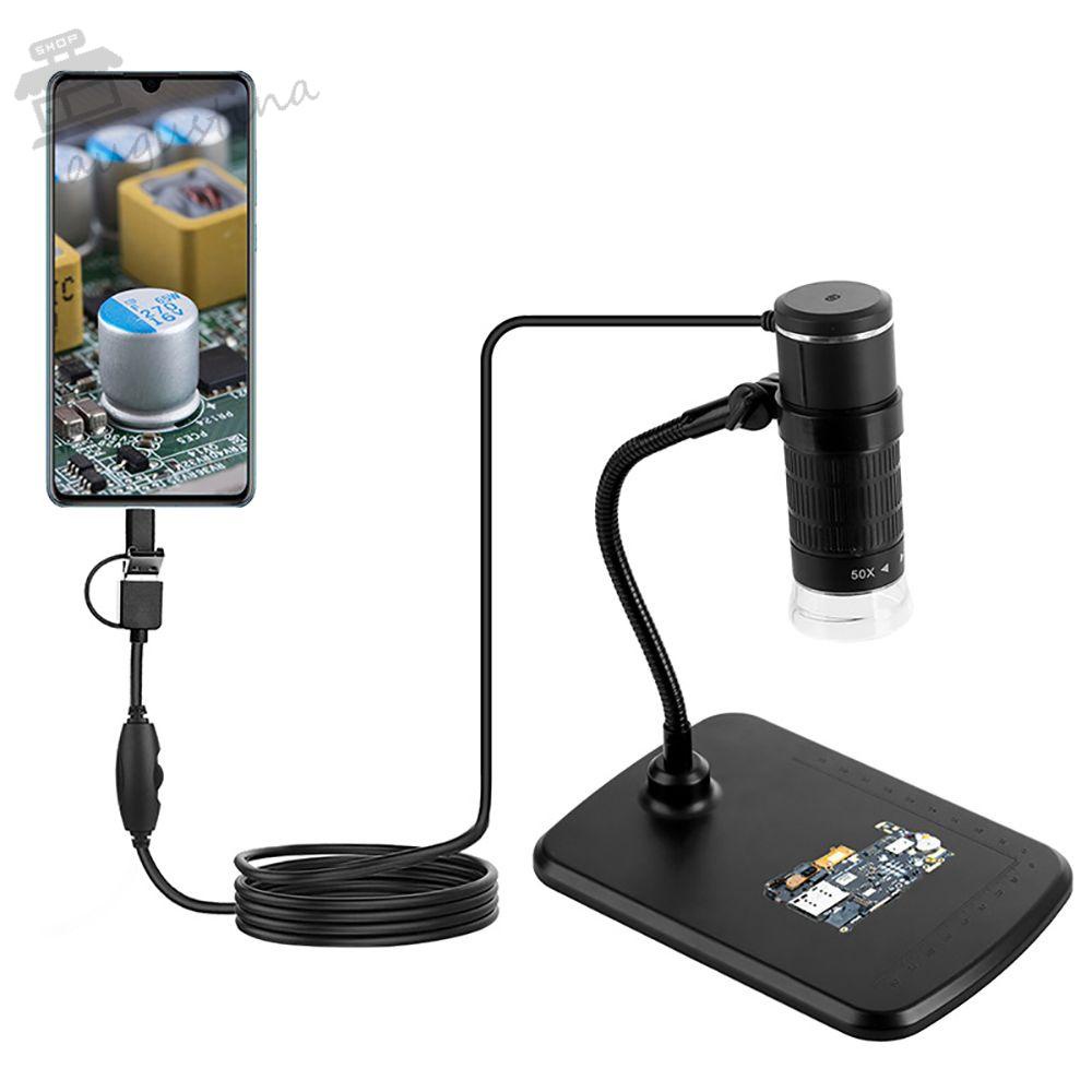 Kính Hiển Vi Cầm Tay AUGUSTINA Phóng Đại 50x-1000x HD Cho Điện Thoại / Máy Ảnh