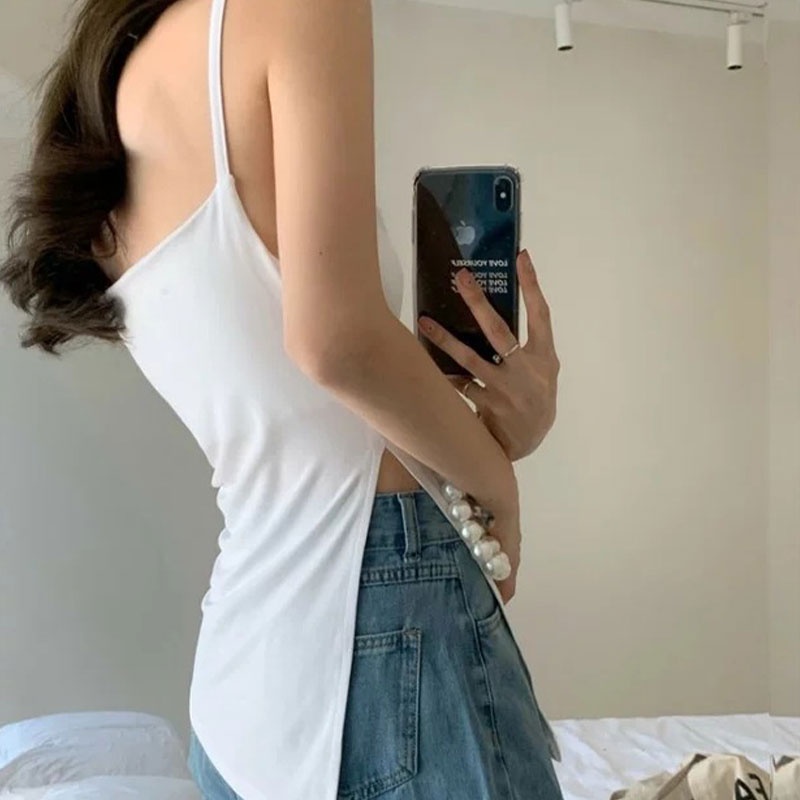 Áo Không Tay Thiết Kế Không Đồng Đều Phong Cách Âu Mỹ Thời Trang Mùa Hè Mới Cho Nữ