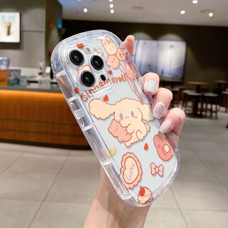 ✅Ốp Điện Thoại Dẻo Trong Suốt Họa Tiết Chú Chó Cinnamon Chống Sốc Cho iPhone14promax71311 xr 12 / 8p xs