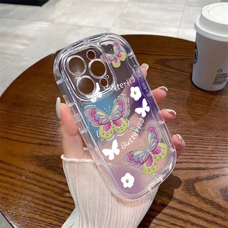 ✅Ốp Điện Thoại Dẻo Trong Suốt Họa Tiết Bươm Bướm Nhỏ Xinh Chống Sốc Cho Iphone 7 / promax 12iPhone14xs 1311 xr / 8p KTB5