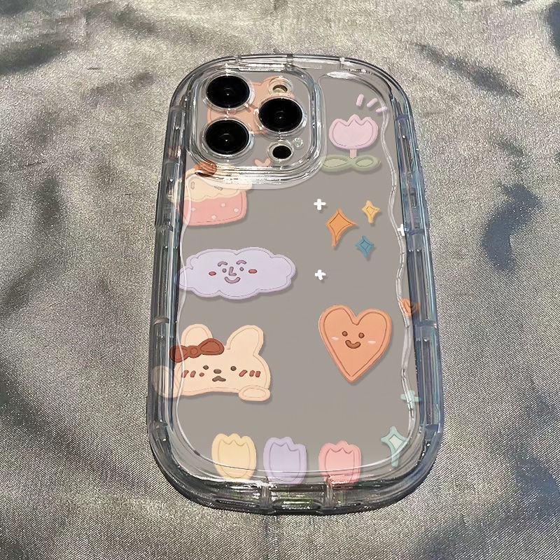 ✅Ốp Điện Thoại Dẻo Trong Suốt Họa Tiết Chú Thỏ Dễ Thương Chống Sốc Cho iPhone14xr 138p7promax 11 / 12 xs