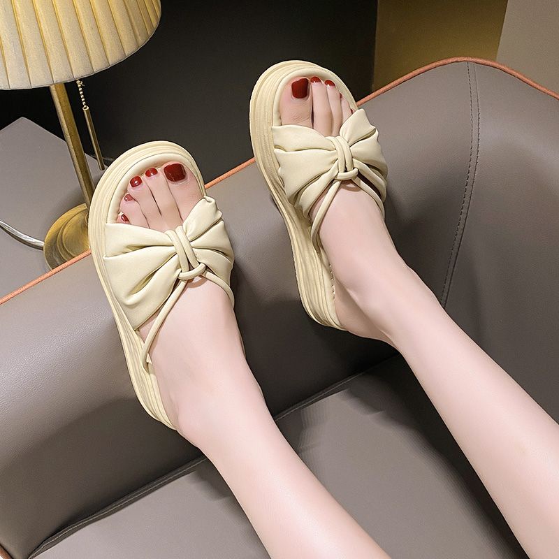 Dép Lười Đế Dày Thời Trang Mùa Hè Dễ Phối Đồ Cho Nữ