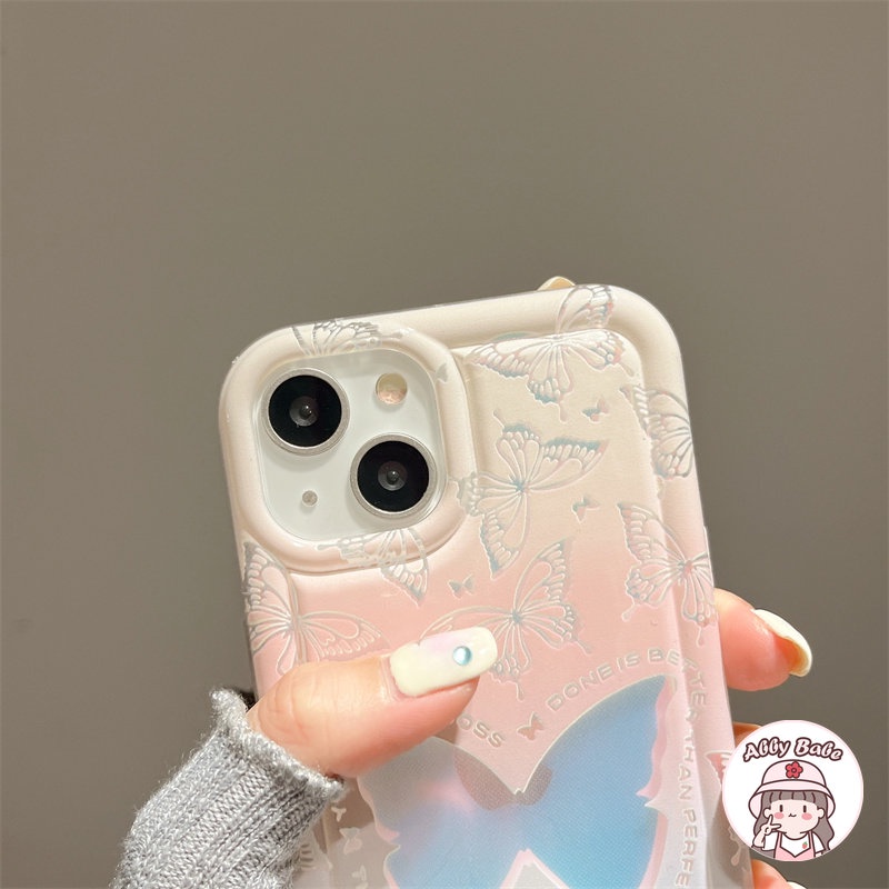 Ốp Điện Thoại TPU Mềm Trong Suốt Chống Mồ Hôi In Họa Tiết Bướm Cho Iphone 14 Pro Max 11 12 11 Pro Max X XS