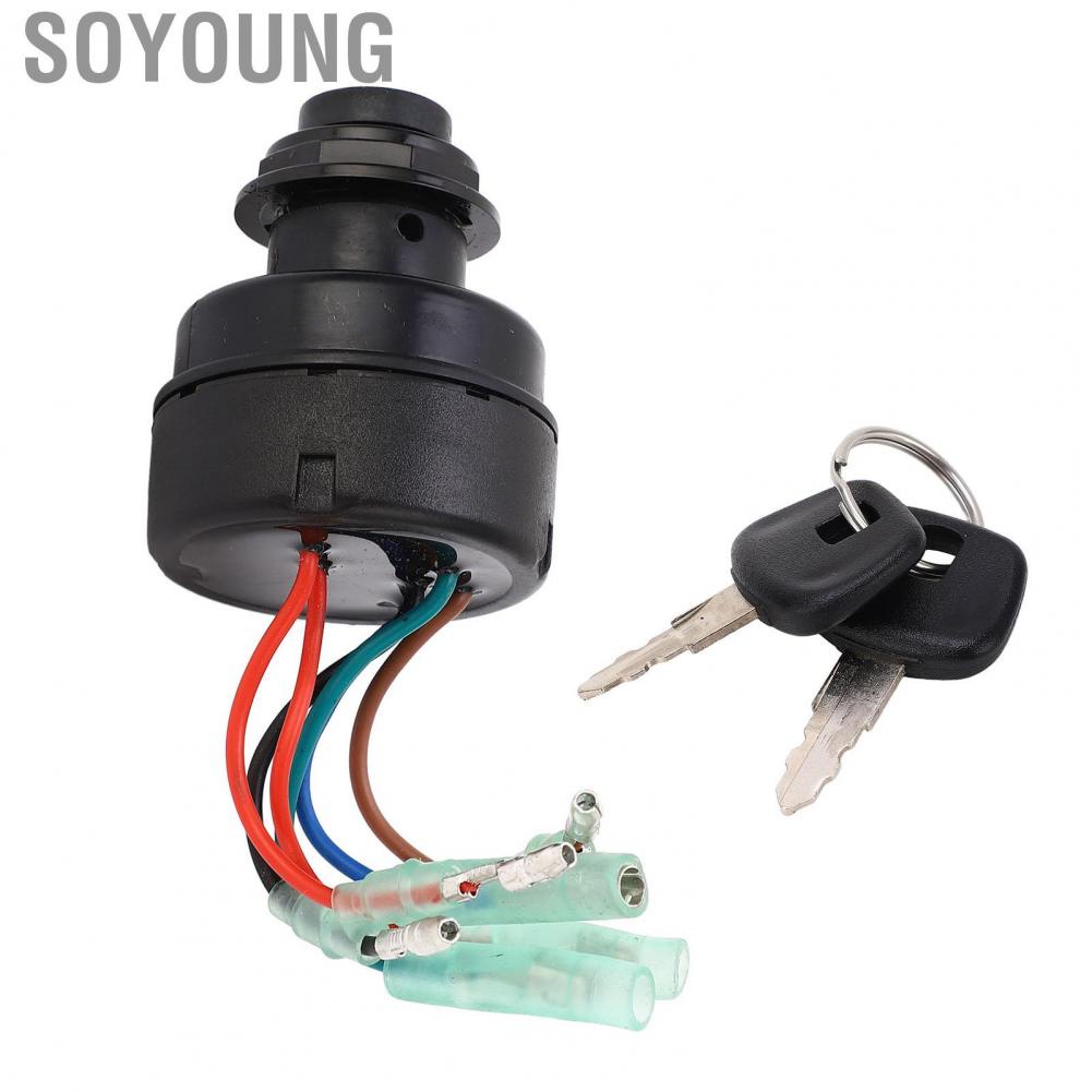 Soyoung Control Box Ignition Switch  Robust Construction Responsive Exquisite Boat Key Set 353‑76020‑3 Strong for Tohatsu RC5A