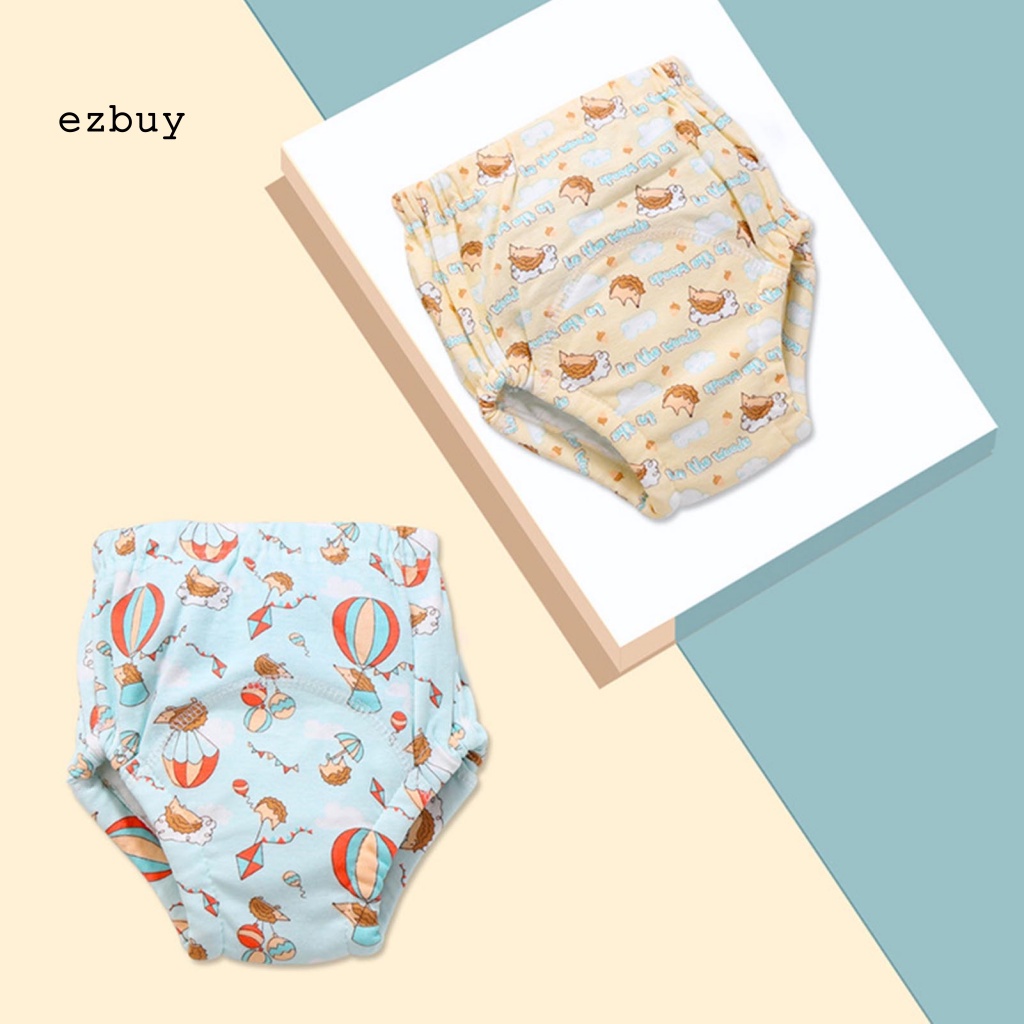 Set 2 Tã Quần 6 Lớp Bằng Cotton Có Thể Giặt Cho Trẻ Em