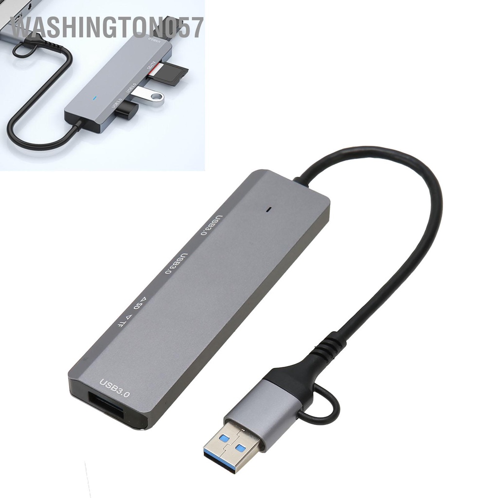 Washington057 Hub USB Tốc Độ Cao 5Gbps Thẻ Lưu Trữ Đầu Đọc Nhớ Bộ Chia 3.0 Cho Điện Thoại Máy Tính Laptop In chuột Keyborad