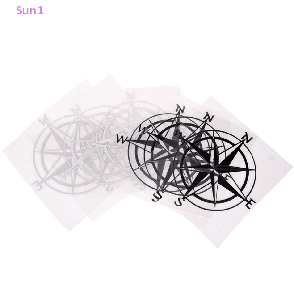Sun1 &gt; Miếng Dán Vinyl Hình La Bàn / Mỏ Neo / Tàu Thuyền / Cửa Sổ Xe Hơi