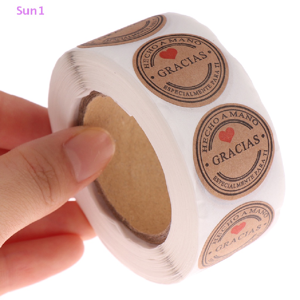 Sun1 &gt; 500 Miếng Dán Nhãn Hiệu Thank You Trang Trí Sổ Tay Thủ Công