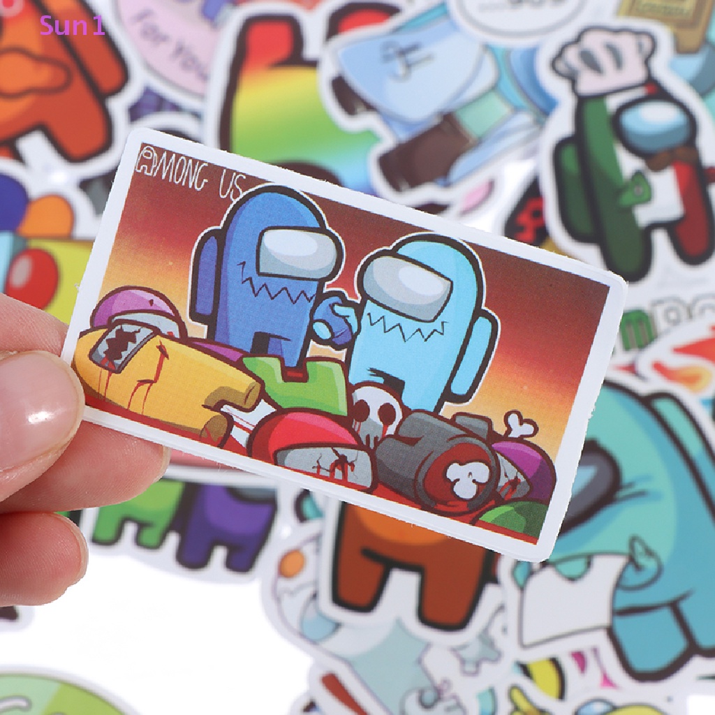 Set 50 Miếng Dán Graffiti Chống Nước Trang Trí Xe Hơi / Ván Trượt / Laptop / Hành Lý