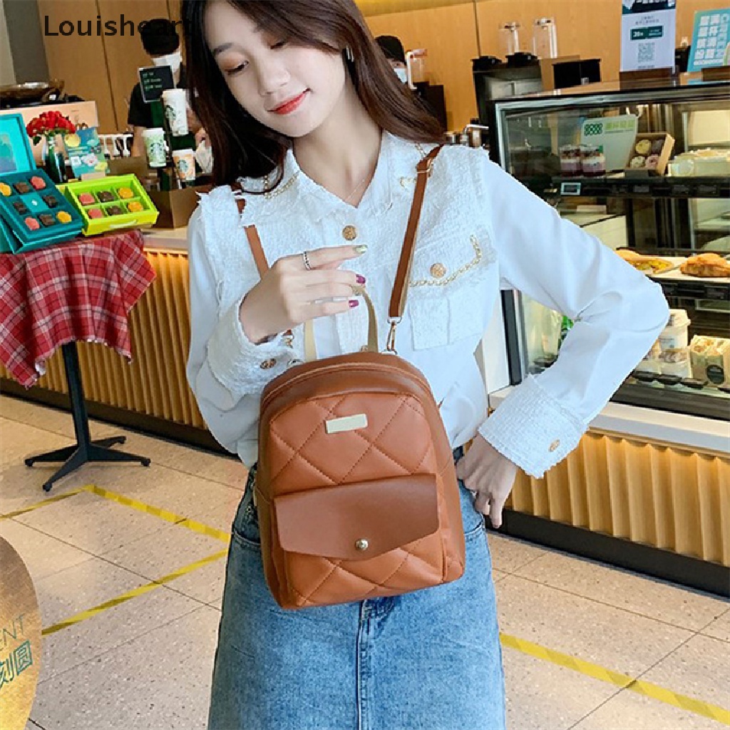 Ba Lô Da PU Louisheart Mini Thêu Họa Tiết Đa Năng Thời Trang Cho Nữ