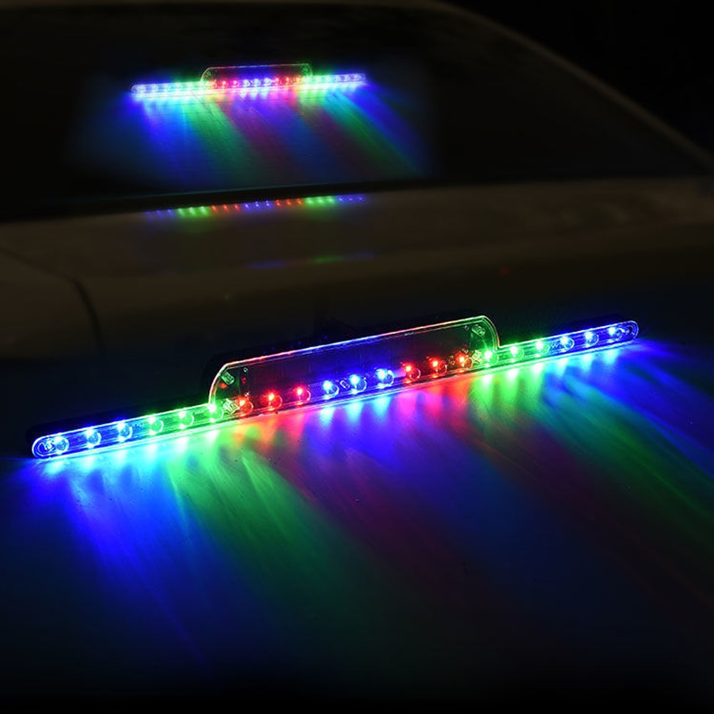 Đèn LED RGB Cảnh Báo Đỗ Xe Hơi Nhấp Nháy Sử Dụng Năng Lượng Mặt Trời Chống Va Chạm