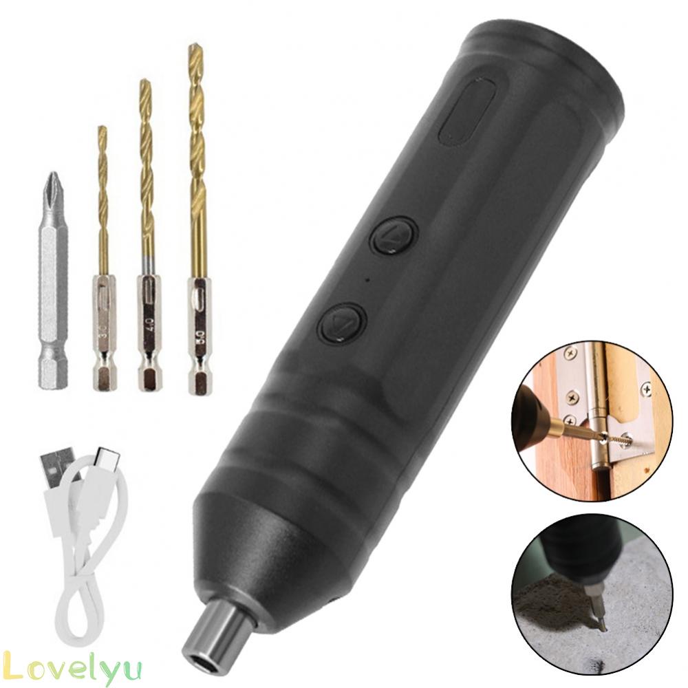 ⭐2023 ⭐1 Set Cordless Electric Screwdriver Kit Repair Power Tool USB Charging Drill Bit