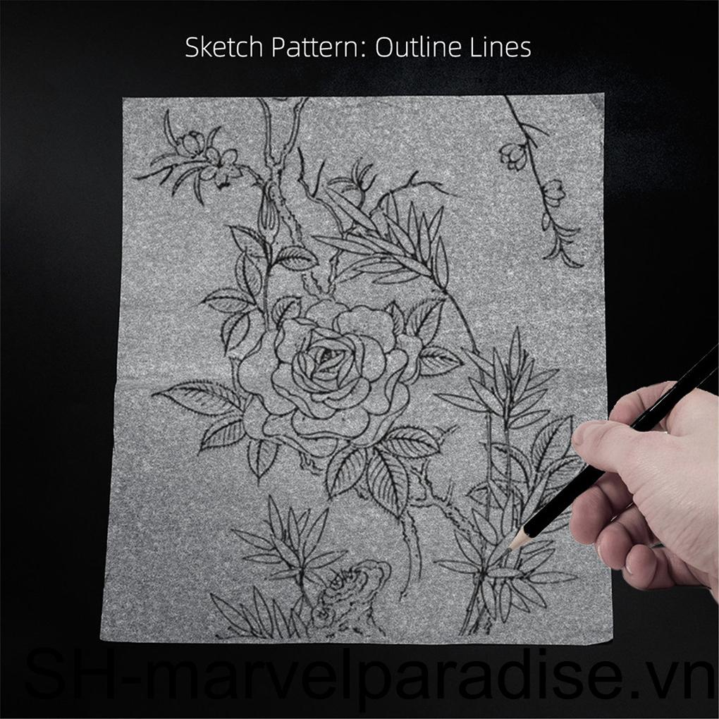 Set 100 Tờ Giấy Vẽ Phác Thảo Nghệ Thuật Cơ Thể DIY