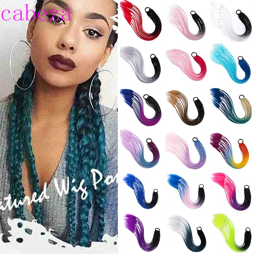 Tóc Giả Thắt Bím Nhuộm Màu Ombre Thời Trang Cho Nữ