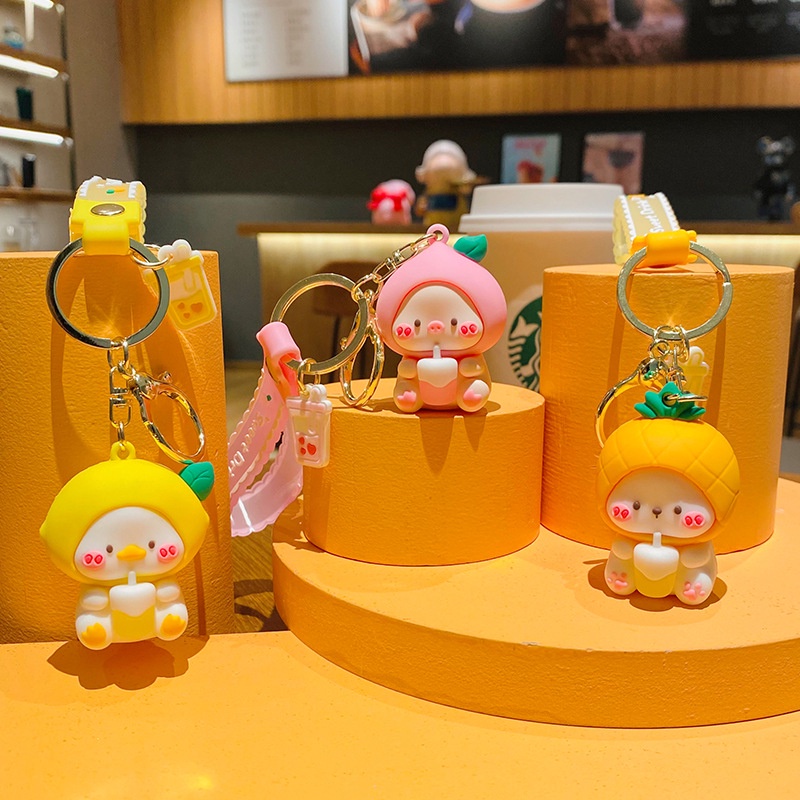 Móc Khóa Hình Búp Bê Nước Ép Cỡ Nhỏ Dễ Thương