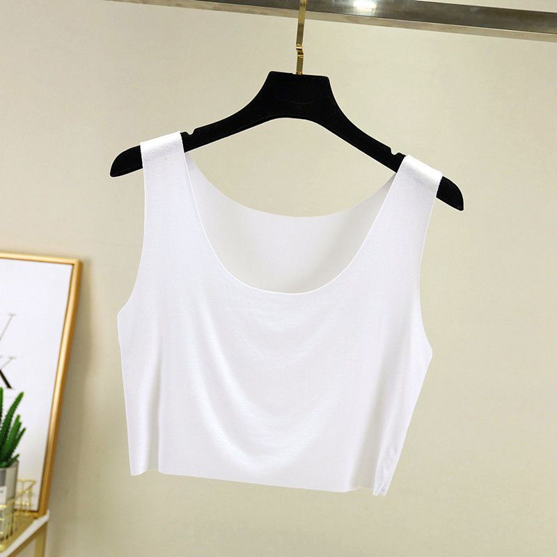 Áo Ngắn Không Đường May Siêu Mỏng Bằng Lụa Mát Thời Trang Mùa Hè Hàng Mới 2023 Dành Cho Bạn Nữ