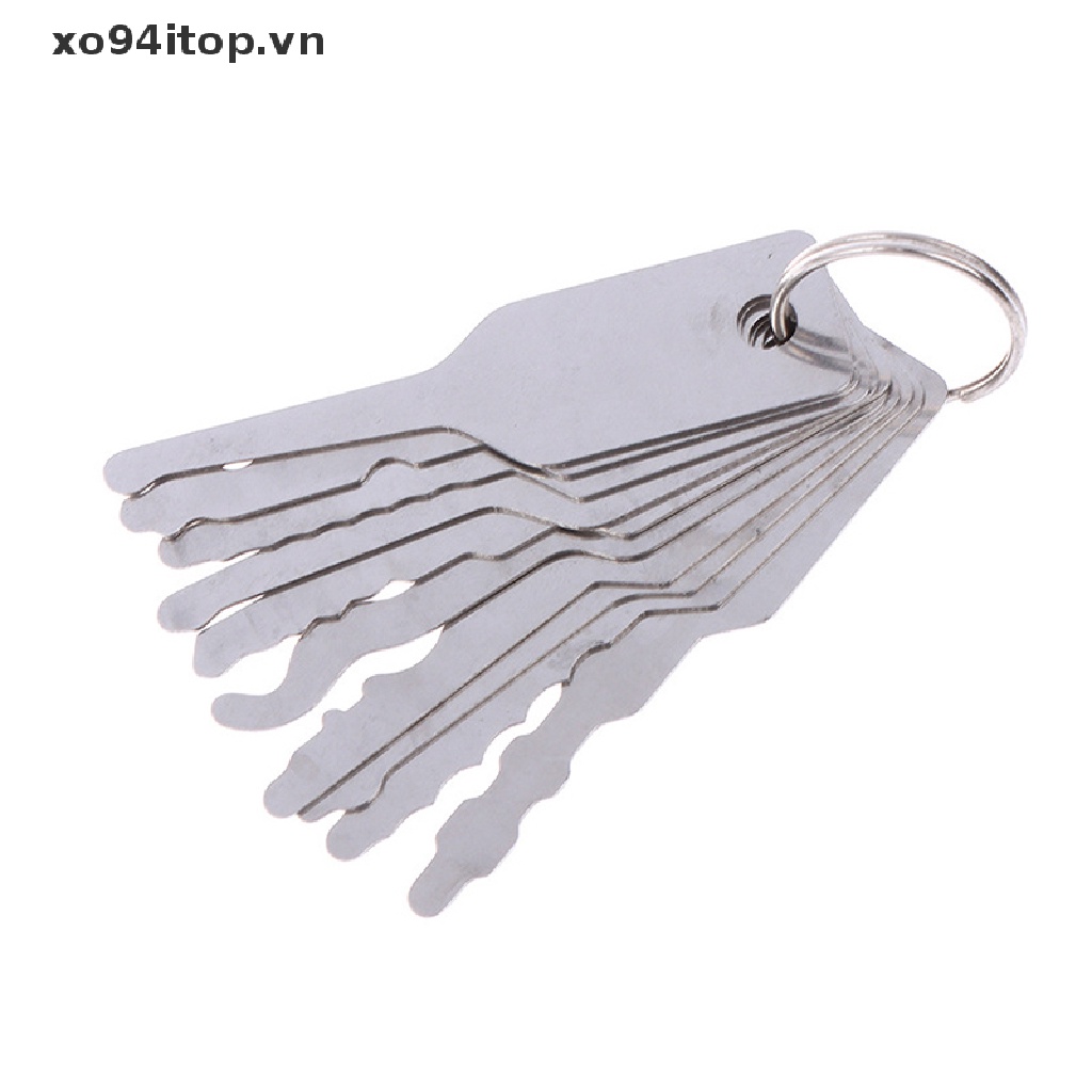 Set 10 Dụng Cụ Mở Khóa Xe Hơi Bằng Thép Không Gỉ Chất Lượng Cao