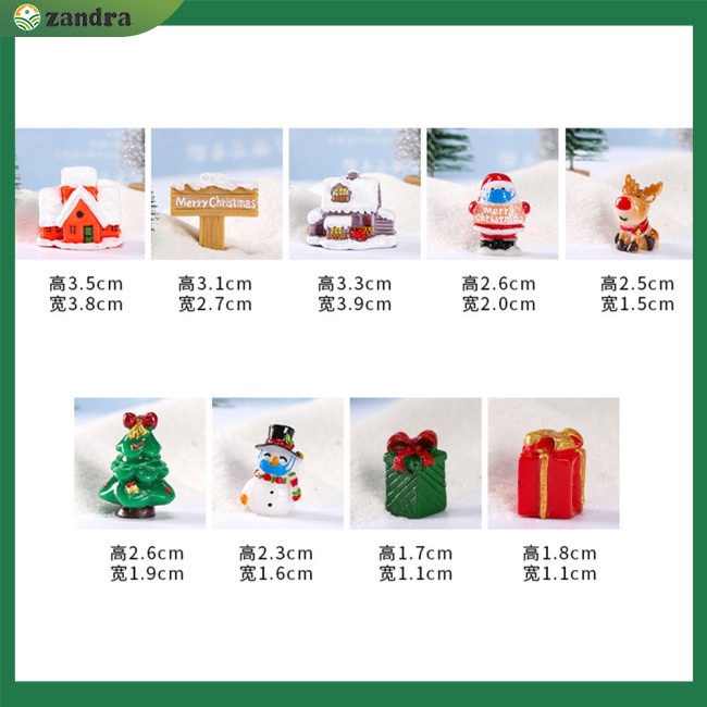 Ông Già Noel / Người Tuyết Bằng Nhựa Dễ Thương Dùng Trang Trí Bonsai