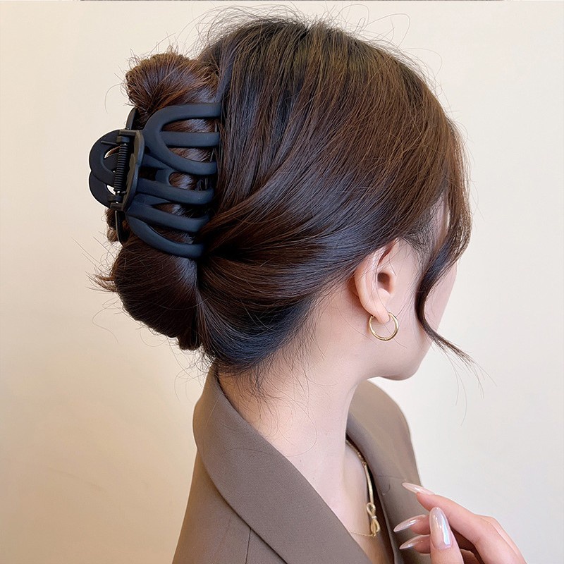 Kẹp Tóc Càng Cua Cỡ Lớn Bằng Nhựa Đơn Giản Thời Trang Cho Nữ