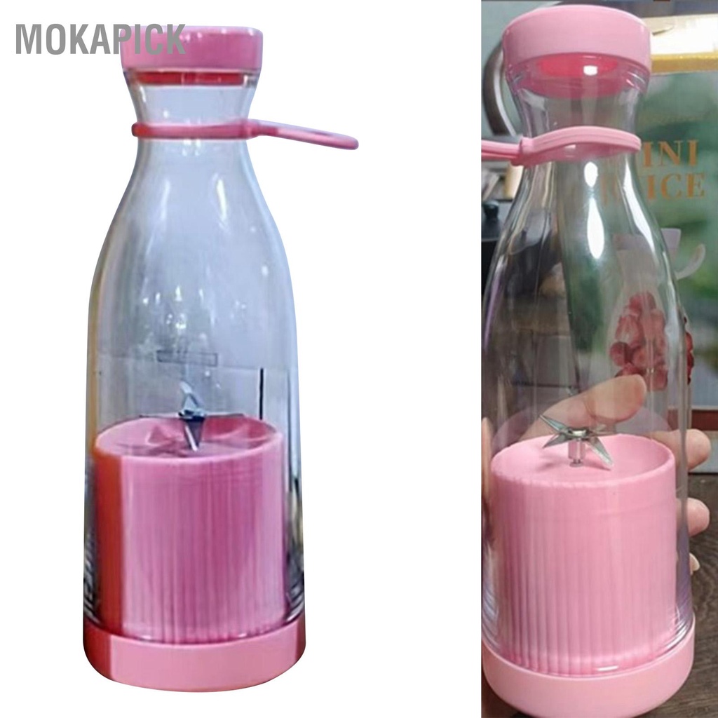 Máy Xay Sinh Tố Mini 6 Cánh 40W 300ml Dễ Thương