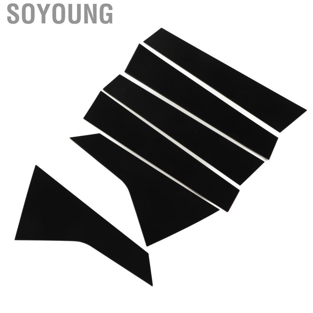 Soyoung Car Window Strip Sticker  Scratch Resistant Trim Firm Lightweight for Civic