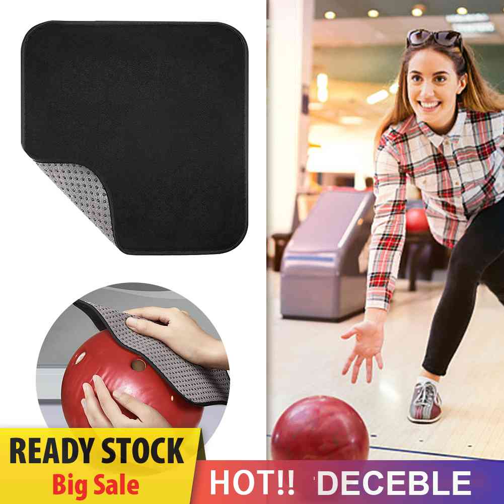 Khăn Lau Bóng Bowling Bằng Sợi Micro Mềm Mại Gọn Nhẹ Màu Đen Tiện Dụng