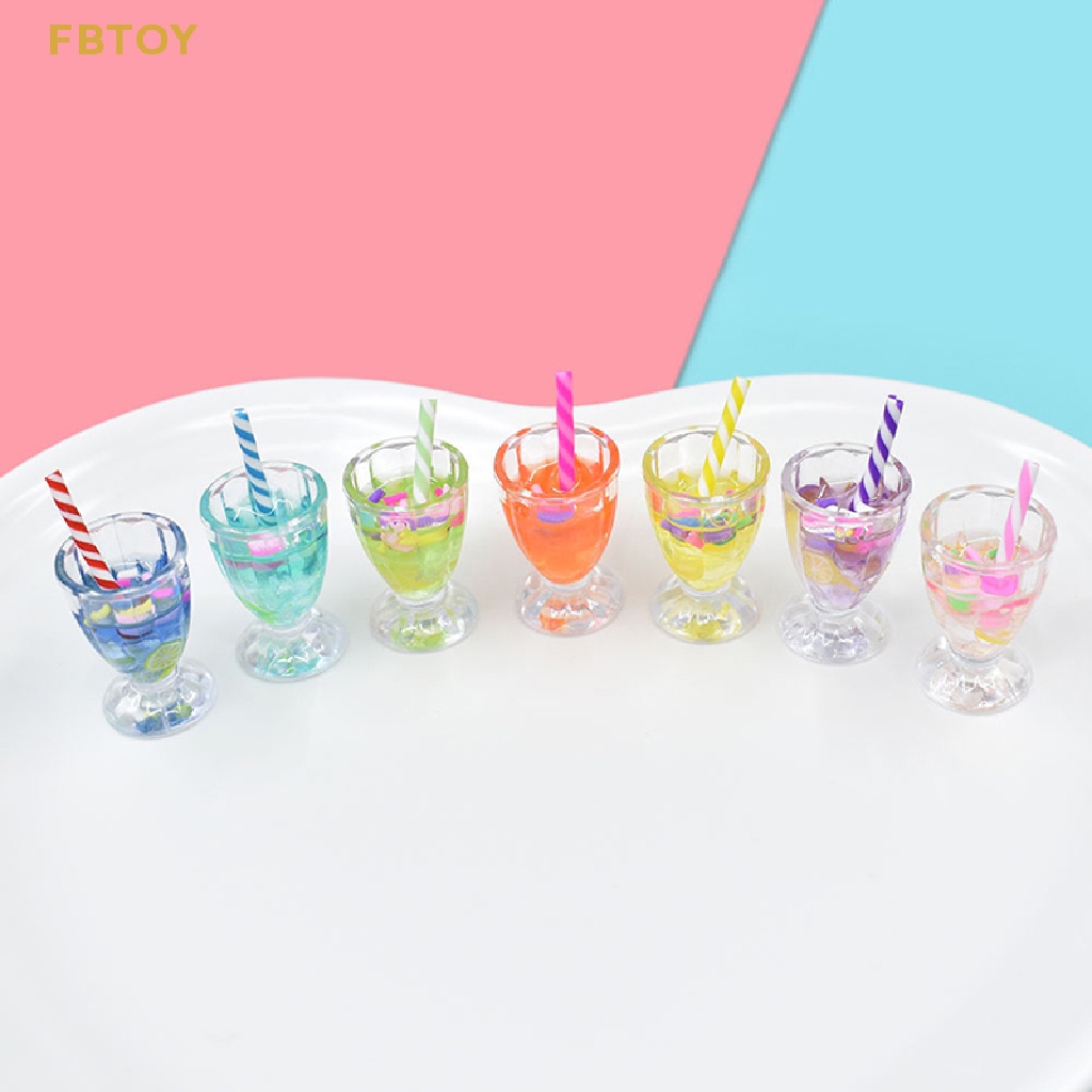 1 Ly Nước Ép Trái Cây Trang Trí Nhà Búp Bê 1 / 6