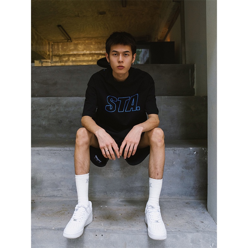Sta &amp; - Áo Thun cotton Nguyên Chất Tay Ngắn Cổ Thuyền Cảm Biến Nhiệt Có Dây Mùa Hè Cho Nam Và Nữ
