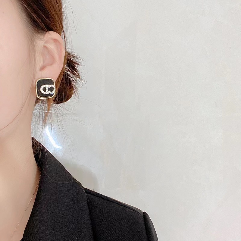Bông Tai Bạc S925 Hình Chữ Cái Đơn Giản Thời Trang 2023 Cho Nữ