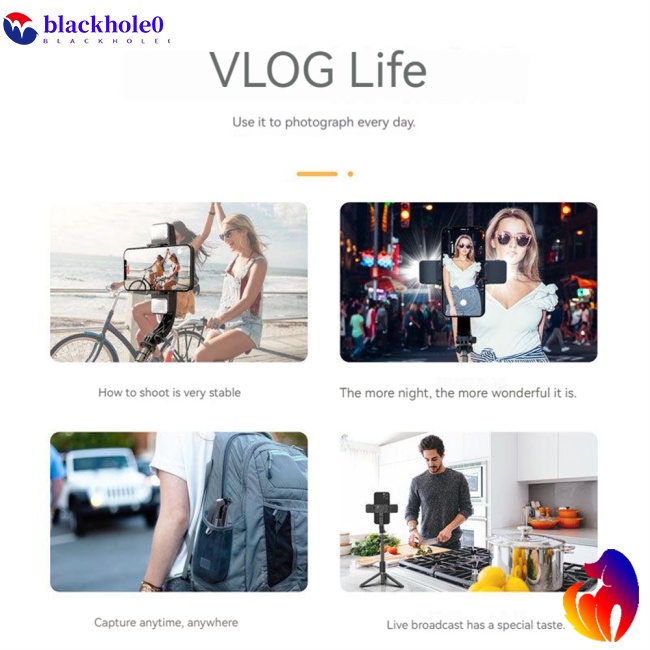 Gậy Tự Sướng Bluetooth BH Q08 Có Đèn Led Cho Điện Thoại