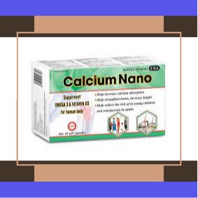 [ Thuốc Tốt 573 ] Calcium Nano Xanh Lá Bổ Sung Canxi, Vitamin D3 Tăng Chiều Cao  Hộp 30 viên