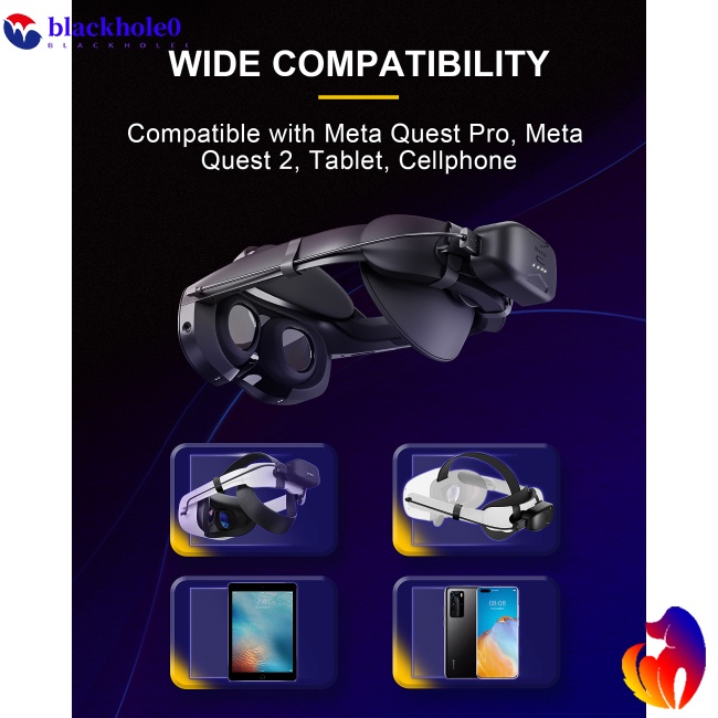 Pin Sạc Dự Phòng Dung Lượng Lớn Tương Thích Với Meta Quest Pro Head-Mock Vr