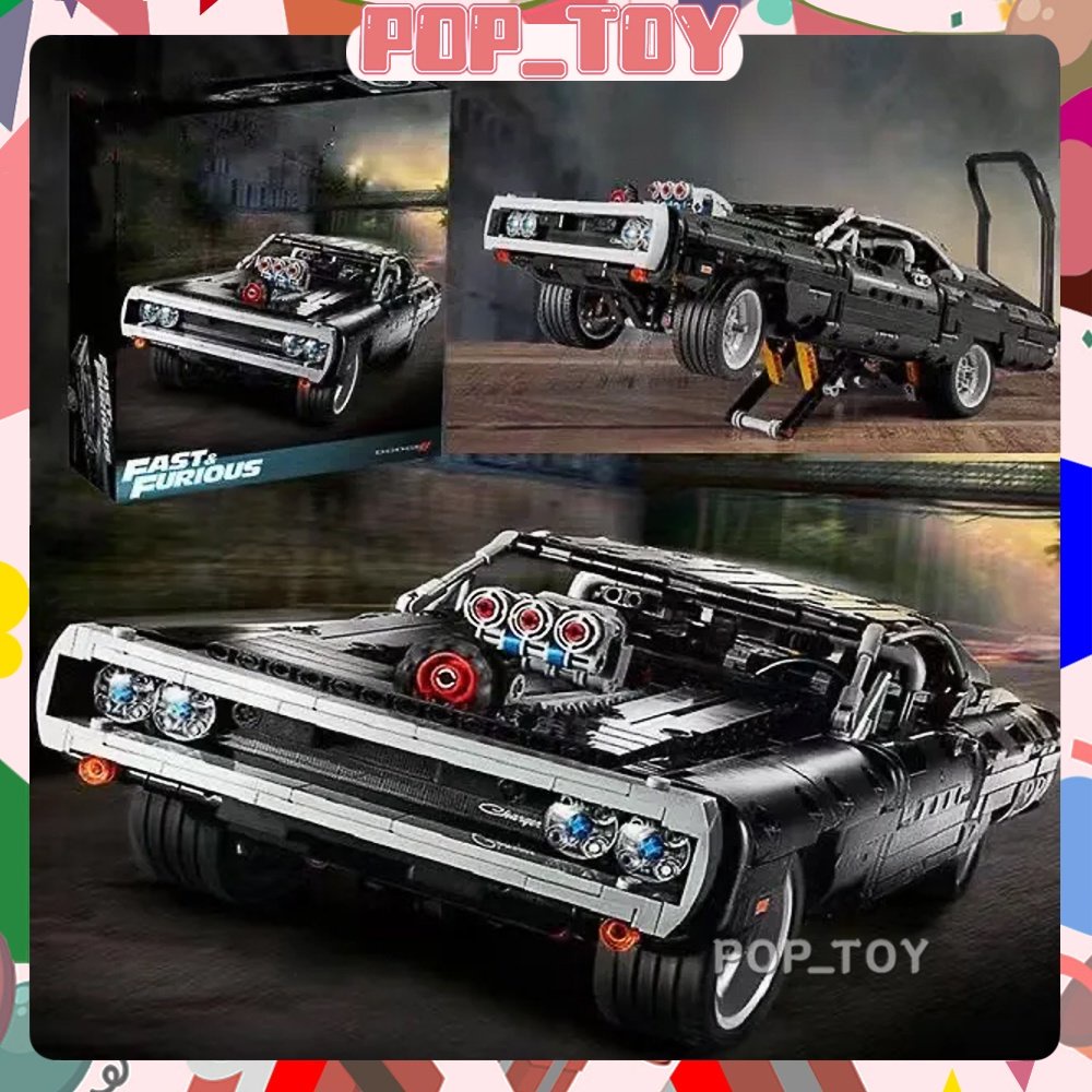 MOC 42111 Lego Khối Xây Dựng Kỹ Thuật Lắp Ráp Đồ Chơi Dom's Dodge Charger 1077/Cái Mô Hình Người Lớn Trẻ Em Bé Trai Quà Tặng