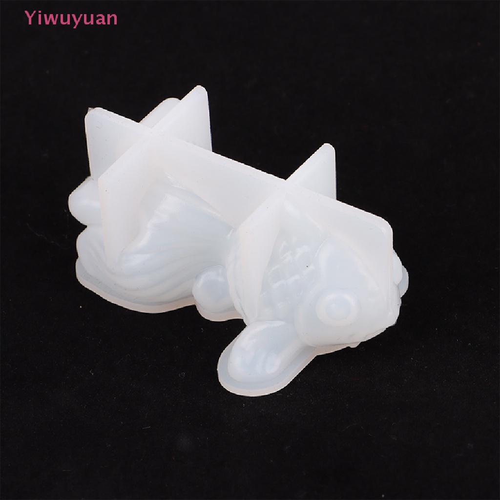 Bộ 2 Khuôn Silicone Hình Cá Vàng 3D Làm Trang Sức Thủ Công