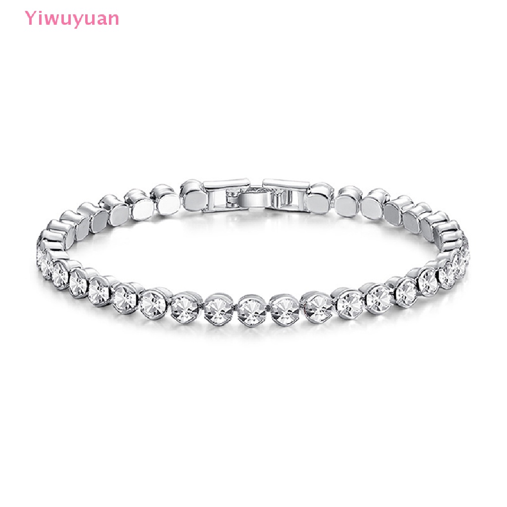 < Yiwuyuan > Vòng Tay Chuỗi Hạt Pha Lê Zircon Nhỏ Thời Trang Làm Quà Tặng Bạn Bè / Tiệc Cưới Cho Nữ