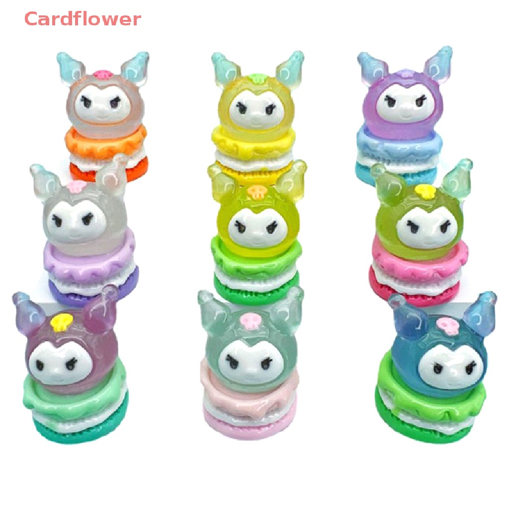 &lt; Cardflower &gt; Bộ 5 Mô Hình Búp Bê Phát Sáng Trong Bóng Tối Mini Bằng Nhựa Resin Craf Mới