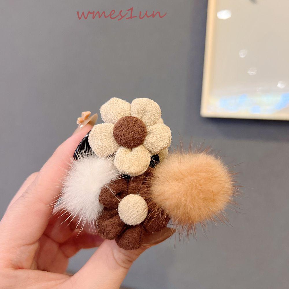 Kẹp Tóc Hoa Bông WMES15H Phong Cách Hàn Quốc Dễ Thương Dành Cho Nữ