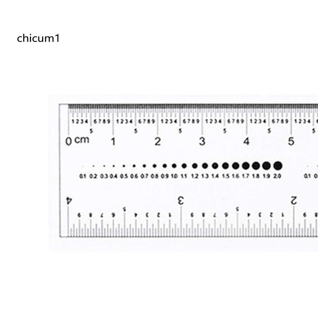 Set 10 Thước Nhựa CC Làm Móng Nghệ Thuật Linh Hoạt