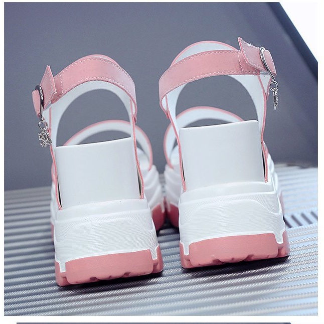 Xăng đan Đế Xuồng Dày Hở Ngón Thời Trang Mùa Hè Mới Dành Cho Bạn Nữ