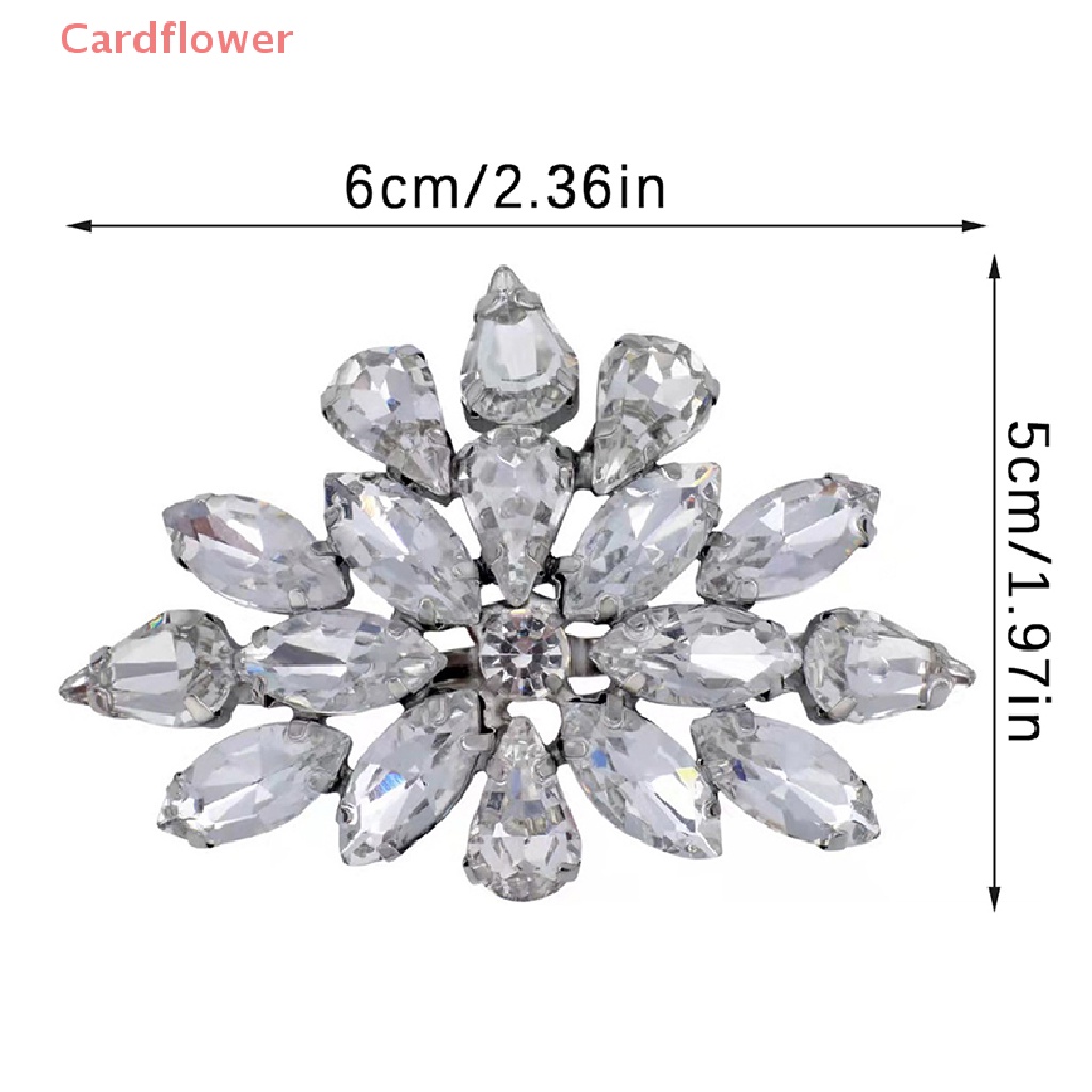 1 Phụ Kiện Kẹp Giày Cao Gót Đính Đá Cho Cô Dâu Ngày Cưới Mới