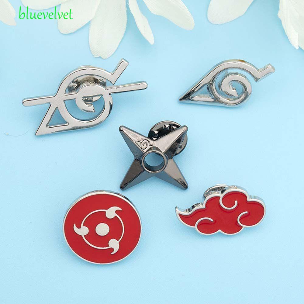 Huy Hiệu Cài Áo Hợp Kim Hình Đám Mây Đỏ Hoạt Hình Naruto Đáng Yêu