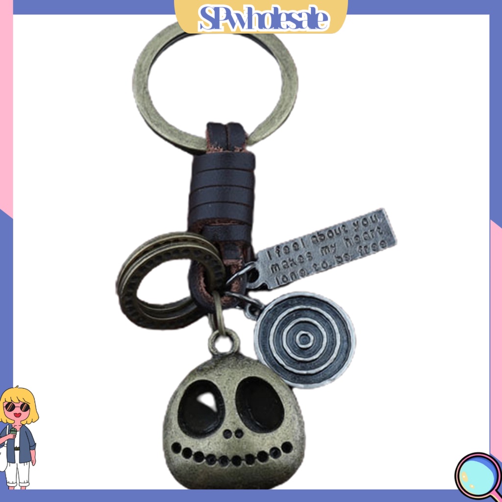 <SPwholesale> Móc Khóa Hình Đầu Lâu Mini Phong Cách Retro