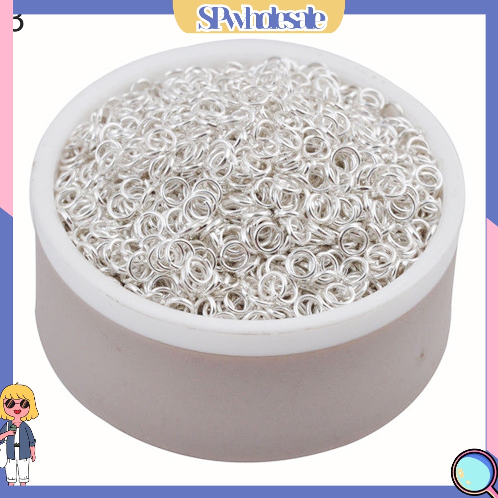 &lt;SPwholesale&gt; Set 200 Vòng Kim Loại 4 / 5 / 6 / 7 / 8 / 9 / 10mm Chuyên Dụng Làm Trang Sức Thủ Công