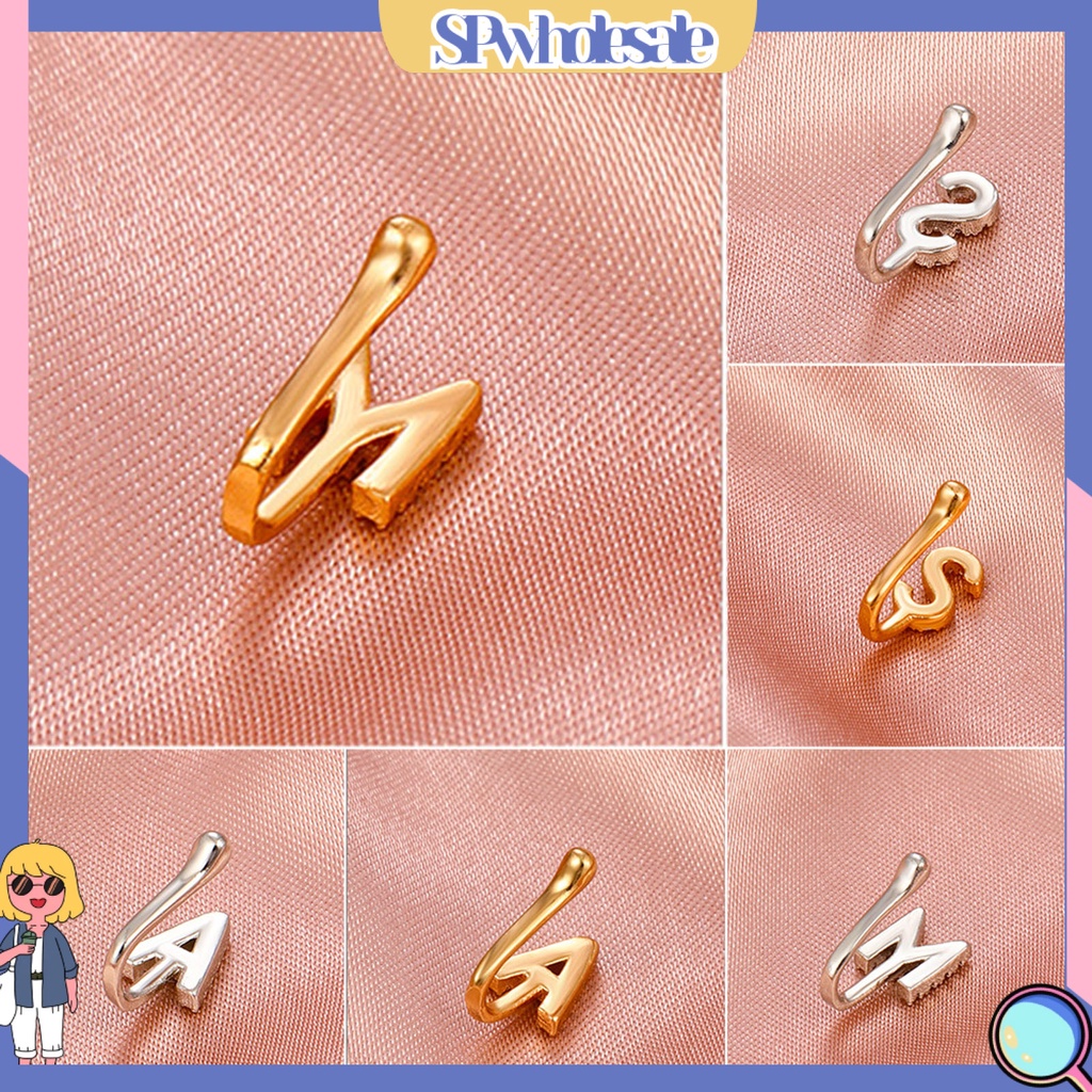 &lt;SPwholesale&gt; Khuyên Mũi Hình Chữ A Mạ Điện Đơn Giản Dành Cho Nữ